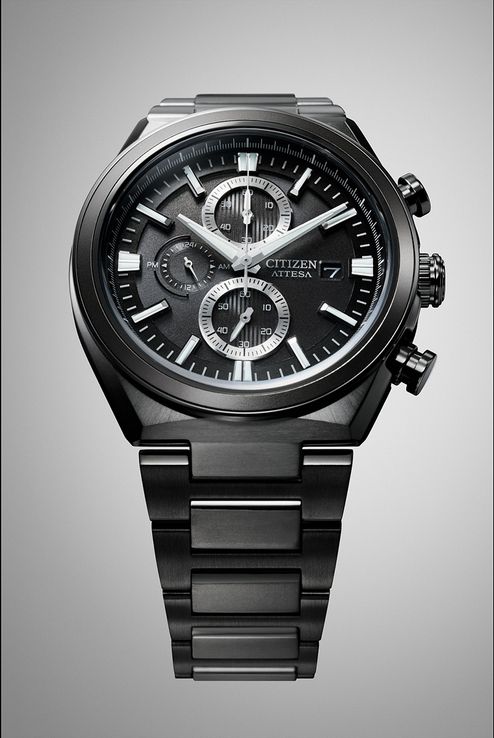 Citizen Attesa CA0835-61H Men Eco Drive Black Dial Black