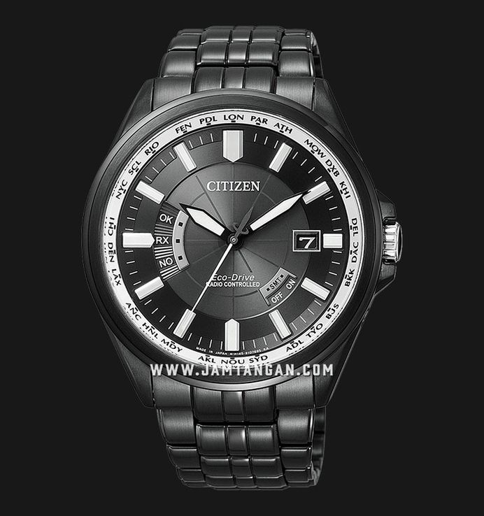 Citizen Eco Drive CB0014-52E Radio Controlled Black Dial Black IP Steel Strap