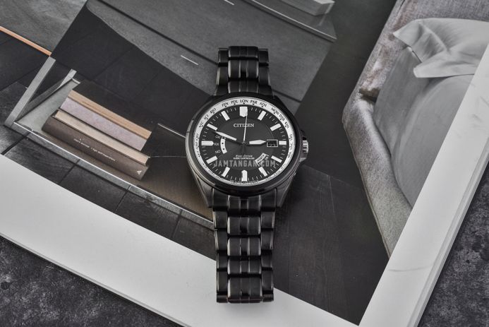 Citizen Eco Drive CB0014-52E Radio Controlled Black Dial Black IP Steel Strap