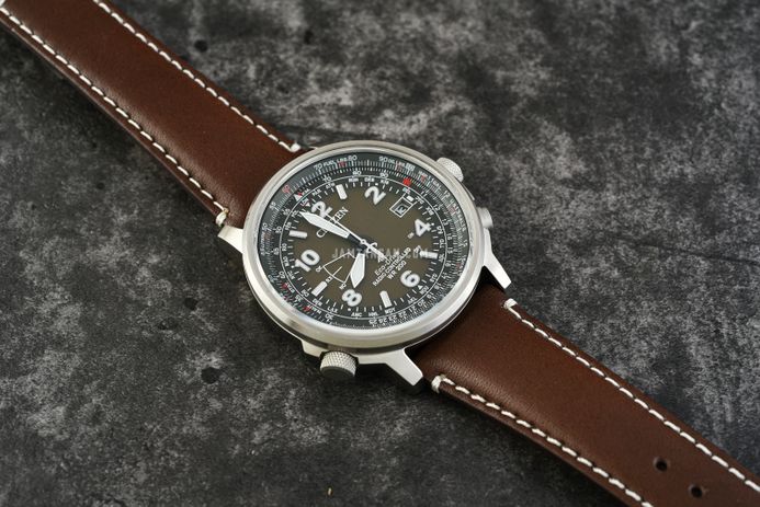 Citizen Promaster CB0240-29X Eco Drive Brown Dial Brown Leather Strap