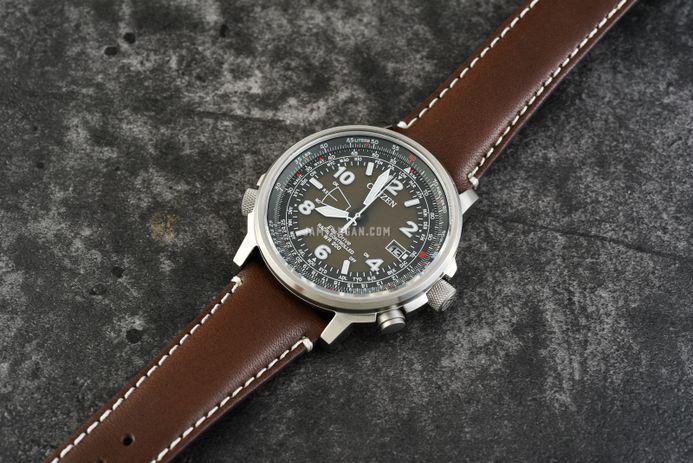 Citizen Promaster CB0240-29X Eco Drive Brown Dial Brown Leather Strap