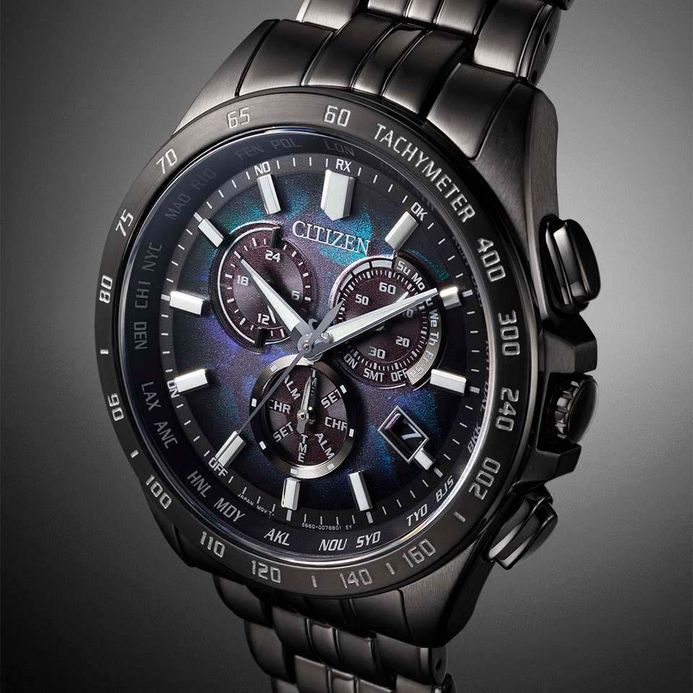 Citizen Eco Drive CB5878-56E 100 Year Anniversary Layers Of Time PCAT Black St Steel Limited Edition