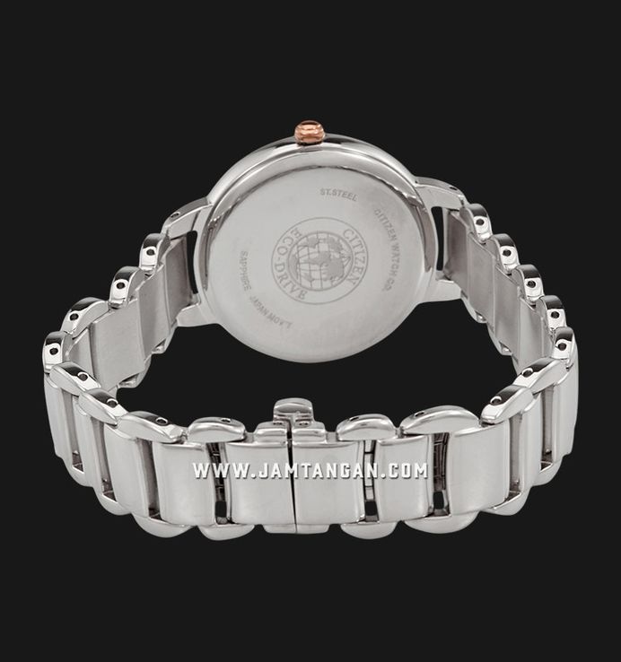 Citizen L EM0676-85X Ladies Light Pink Dial Stainless Steel Strap