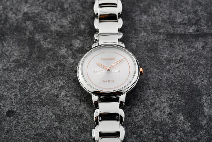 Citizen L EM0676-85X Ladies Light Pink Dial Stainless Steel Strap