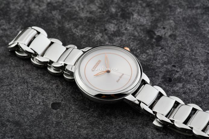 Citizen L EM0676-85X Ladies Light Pink Dial Stainless Steel Strap