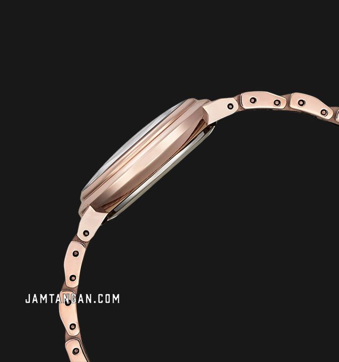 Citizen L EM0912-84Y Ladies Mother of Pearl Dial Rose Gold Stainless Steel Strap