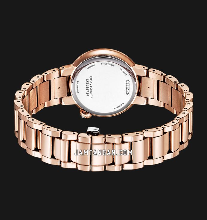 Citizen L EM0917-81Y Ladies Mother of Pearl Dial Rose Gold Stainless Steel Strap