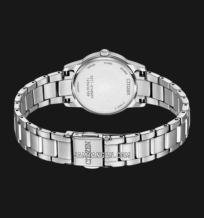 Citizen Eco Drive EW2318-73E Ladies Black Dial Stainless Steel Strap