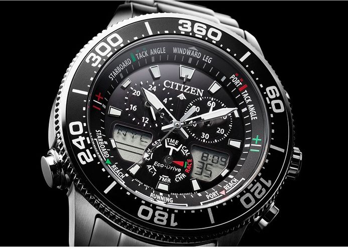 Citizen Promaster JR4060-88E Marine Chronograph Black Dial