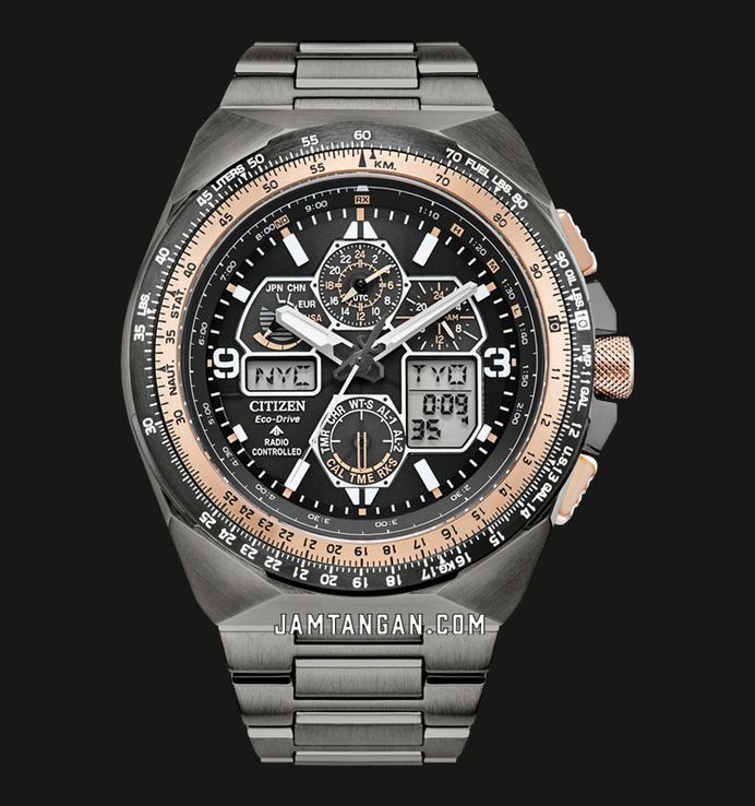 Citizen Promaster JY8146-54E Skyhawk A-T Digital Analog Dial Gunmetal St Strap Limited Edition