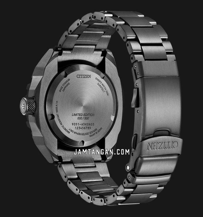 Citizen Promaster NB6008-82X Automatic Green Anaconda Dial Black Titanium Strap Limited Edition