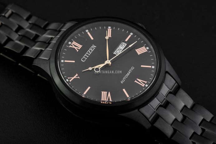 CITIZEN 自動巻き時計 NH7505-84E ブラック