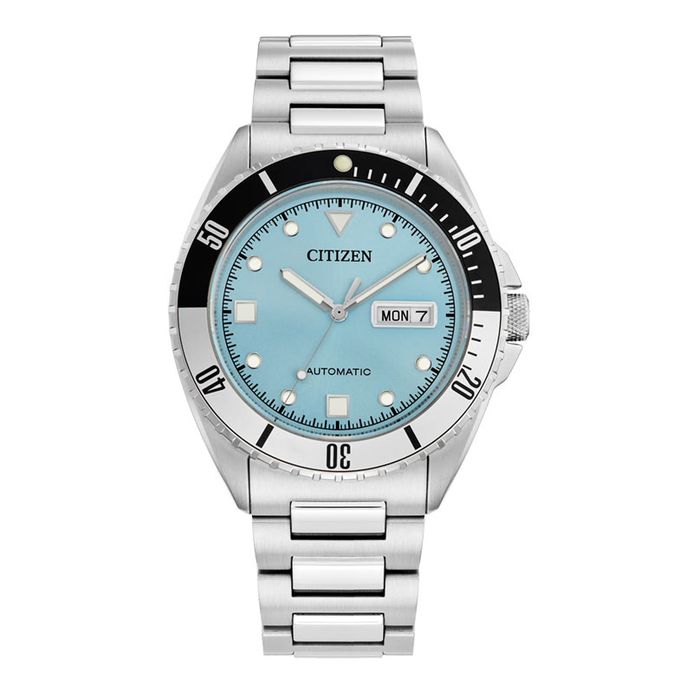 Citizen Mechanical NH7530-52L Automatic Men Light Blue Dial Stainless Steel  Strap