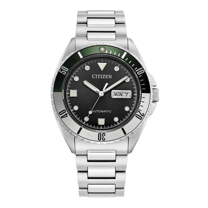 Citizen Mechanical NH7531-50E Automatic Men Black Dial Stainless Steel Strap