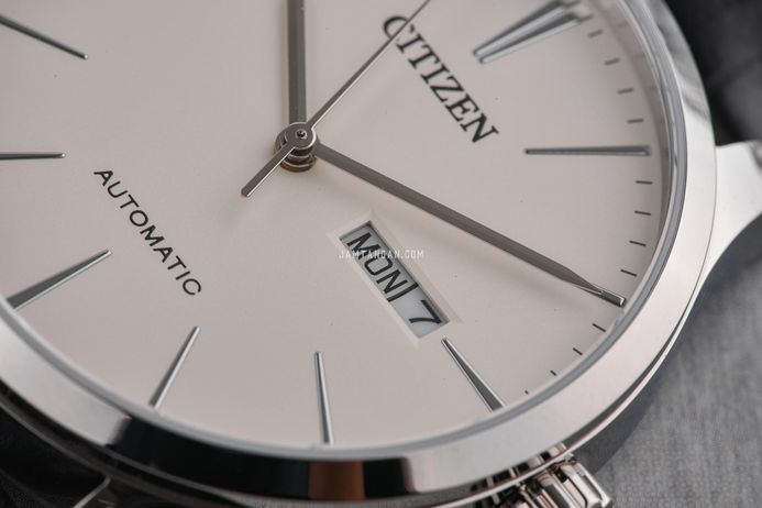 Citizen Mechanical NH8350-08B Automatic White Dial Black Leather Strap