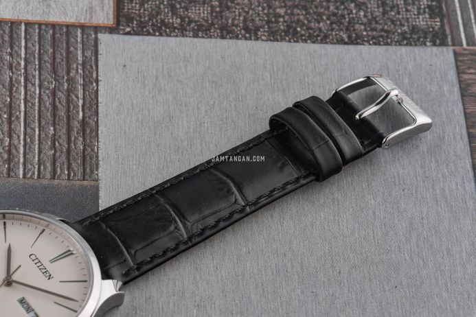 Citizen Mechanical NH8350-08B Automatic White Dial Black Leather Strap