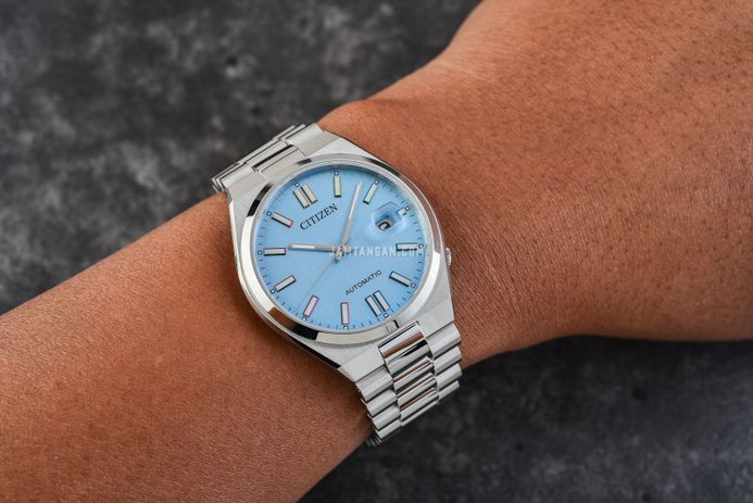 Citizen Mechanical NJ0151-53L Automatic Men Tsuyosa Light Blue Dial Stainless Steel Strap