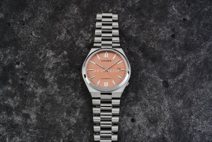 Citizen Mechanical NJ0159-86Z Automatic Men Tsuyosa Salmon Dial Stainless Steel Strap