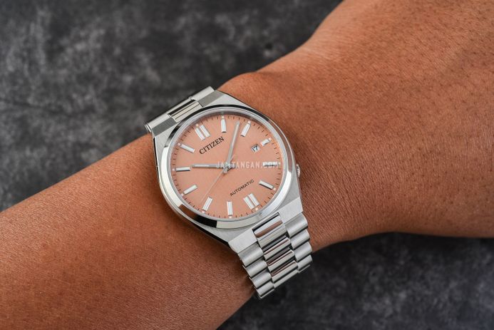 Citizen Mechanical NJ0159-86Z Automatic Men Tsuyosa Salmon Dial Stainless Steel Strap