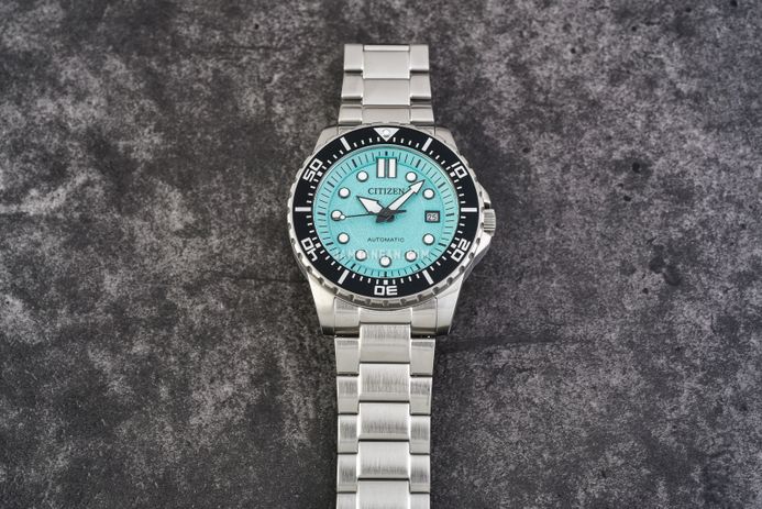 Citizen Mechanical NJ0170-83X Automatic Men Baby Blue Dial Stainless Steel Strap