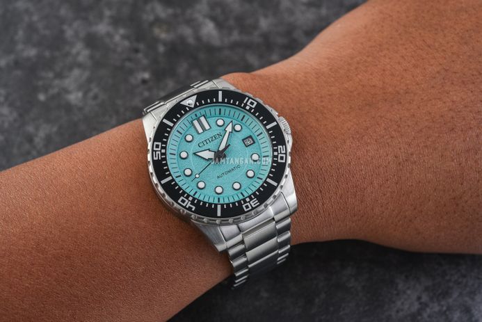 Citizen Mechanical NJ0170-83X Automatic Men Baby Blue Dial Stainless Steel Strap