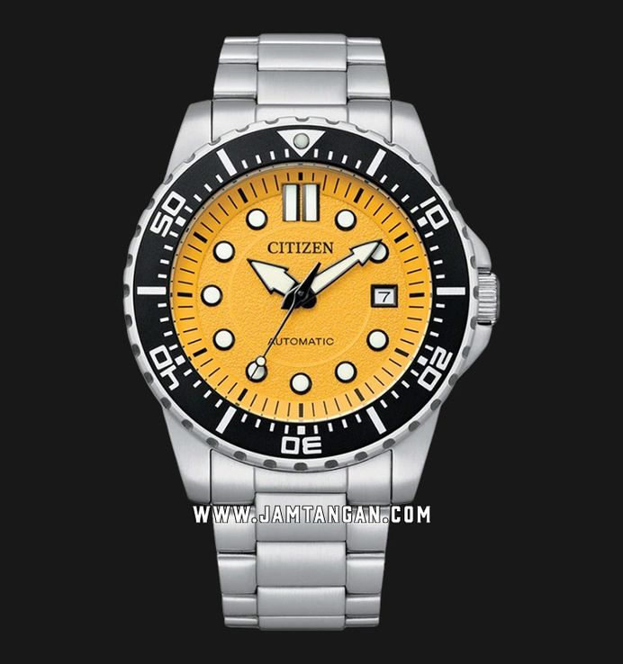 Citizen Mechanical NJ0170-83Z Automatic Men Yellow Dial Stainless Steel Strap