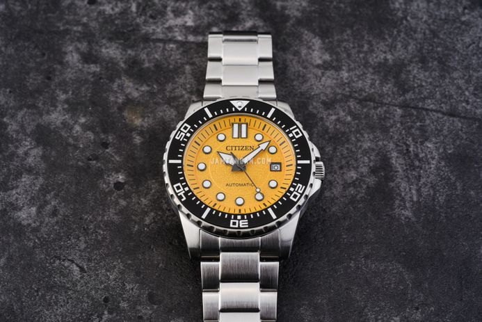 Citizen Mechanical NJ0170-83Z Automatic Men Yellow Dial Stainless Steel Strap