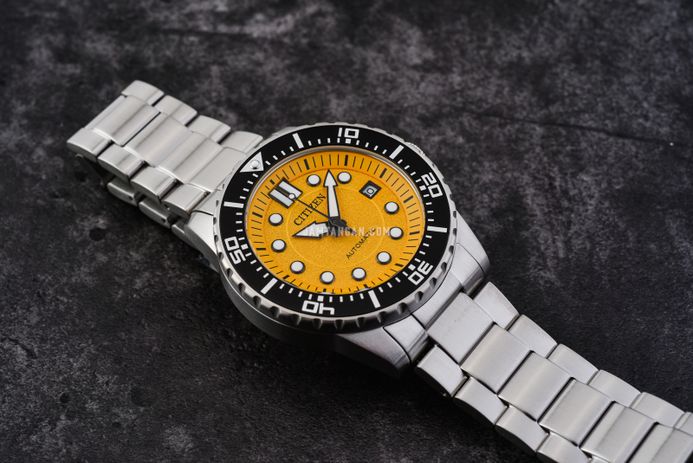 Citizen Mechanical NJ0170-83Z Automatic Men Yellow Dial Stainless Steel Strap