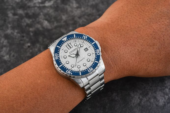 Citizen Mechanical NJ0171-81A Automatic Men White Dial Stainless Steel Strap