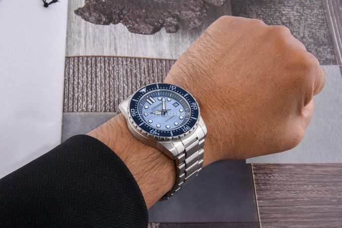 Citizen Mechanical NJ0178-81M Automatic Men Blue Dial Stainless Steel Strap