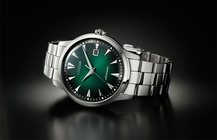 Citizen Mechanical NK0007-88X Kuroshio 64 Series Green Dial