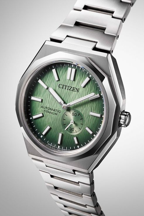 Citizen Mechanical NK5020-58X Super Titanium Zenshin 60 Green Dial