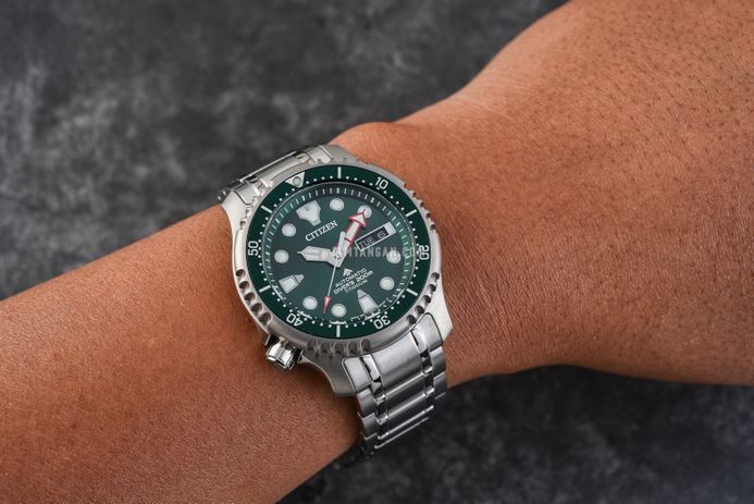 Citizen Promaster NY0100-50X Marine Titanium Automatic Men Emerald Green  Dial Titanium Strap
