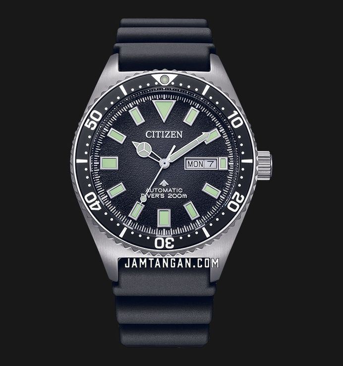 Citizen Promaster NY0120-01E Men Black Dial Black Rubber Strap