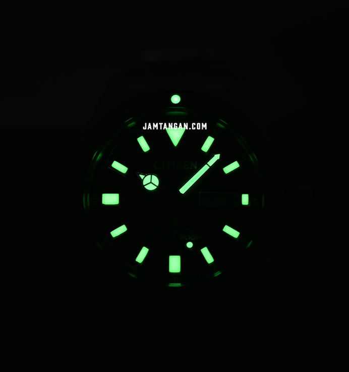 Citizen Promaster NY0120-52X Automatic Diver Men Yellow Dial Stainless Steel Strap