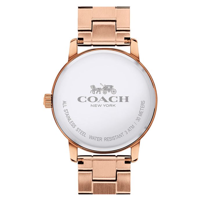 Coach Grand 14502929 Ladies Rose Gold Sunray Dial Rose Gold  display picture 1