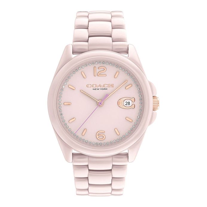 Coach Greyson 14503926 Ladies Pink Dial Pink Stainless Steel Strap