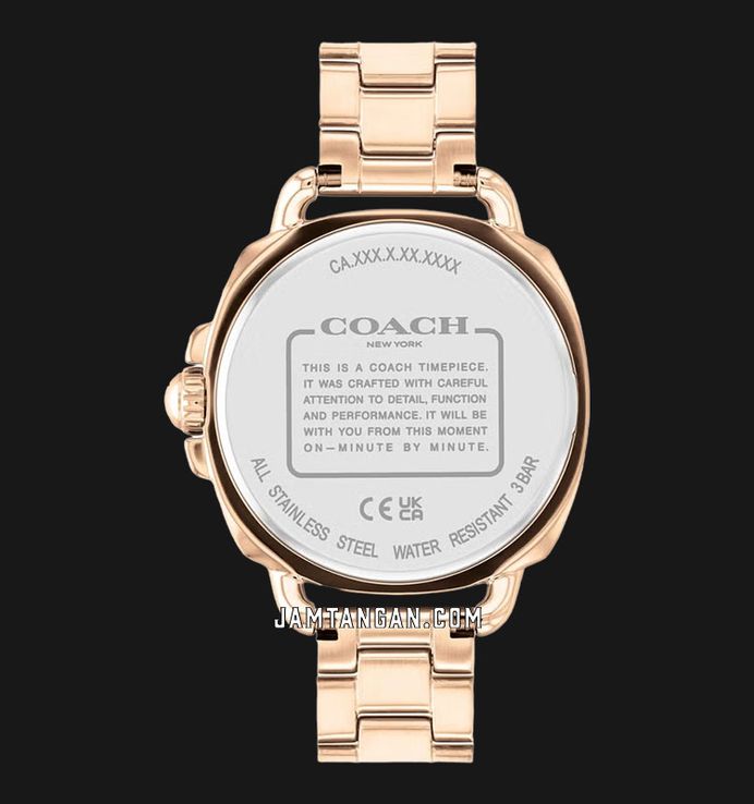 Coach tatum rose gold watch sales