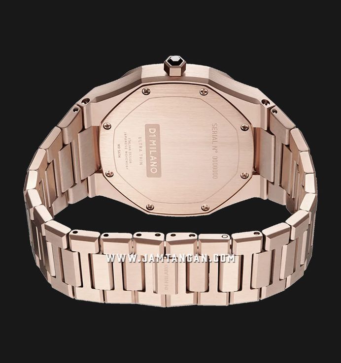 D1 Milano Ultra Thin D1-UTBL09 Rose Cloud White Dial Rose Gold