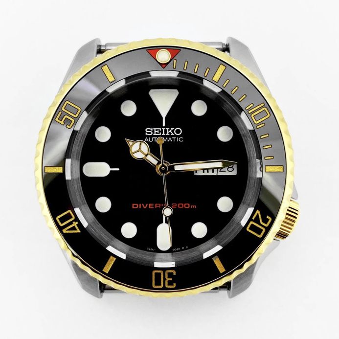 DLW Seiko Type SKX007 Sub Red T BlackXGold SLOPE-BI-CI-007-SUB-RED