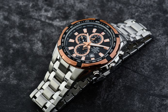 Casio Edifice EF-539D-1A5VUDF Chronograph Black Dial Stainless Steel Band