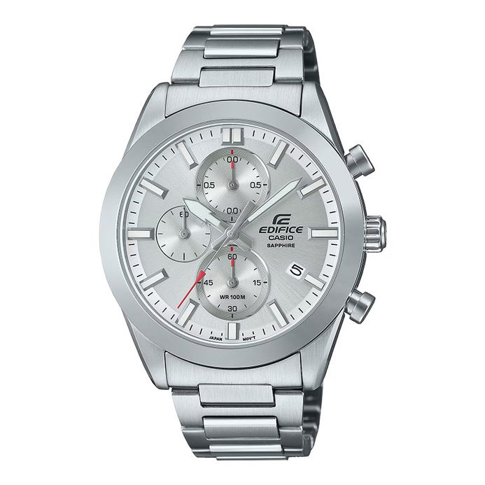Casio Edifice EFB-710D-7AVUDF Chronograph Men Silver Dial Stainless Steel  Band