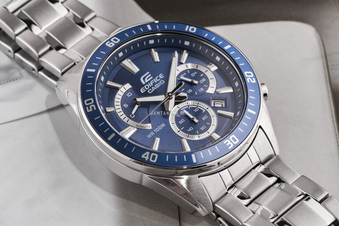 Casio Edifice EFR-552D-2A EFR-552D-2AVUDF Chronograph Men Blue