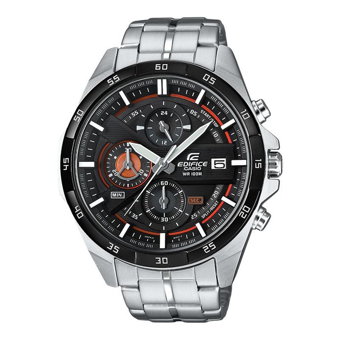 Casio Edifice EFR-556DB-1AVUDF Chronograph Man Black Dial Stainless Steel  Strap