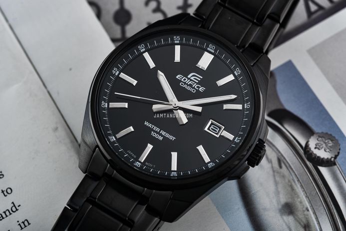 Casio Edifice EFV-150DC-1A EFV-150DC-1AVUDF Black Dial Black