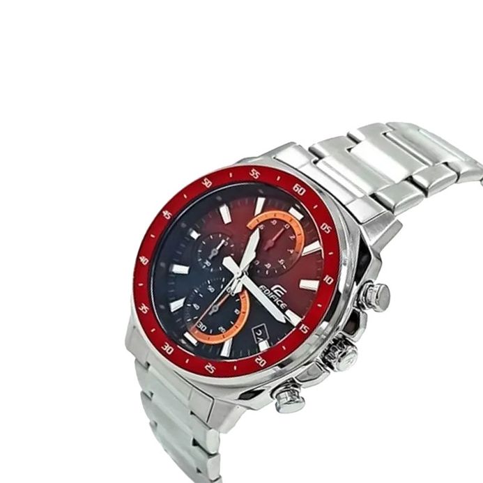 Casio Edifice EFV-600D-4A EFV-600D-4AVUDF Chronograph Men Red Dial