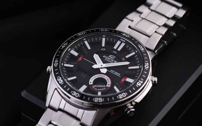 Casio Edifice EFV-C100D-1A EFV-C100D-1AVDF Chronograph Men Black 