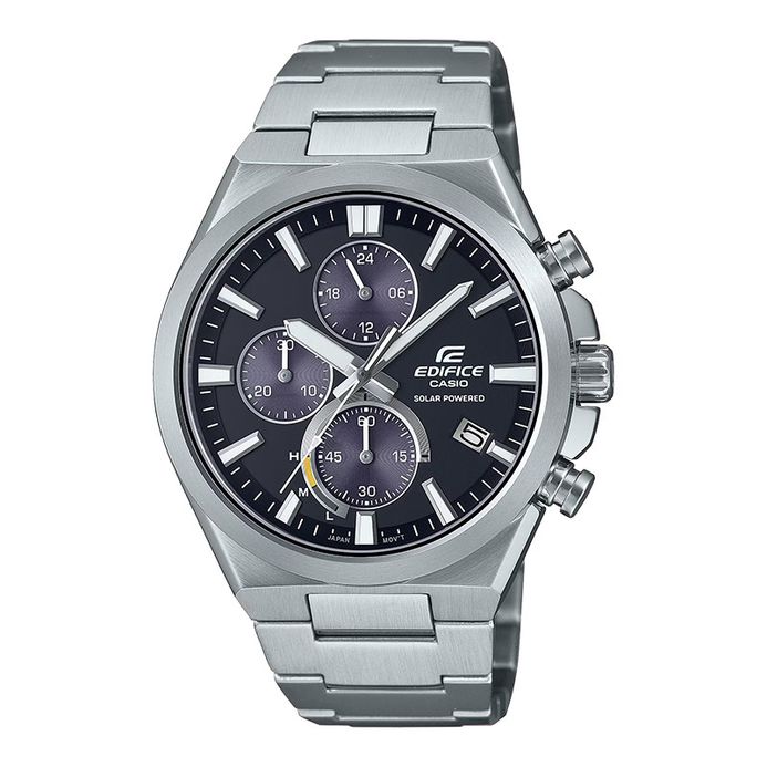 Casio Edifice EQS-950D-1AVUDF Solar Powered Chronograph Black Dial  Stainless Steel Band