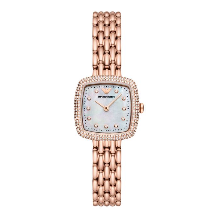 Emporio Armani Exchange Square Armani Ladies Watch Blue Face