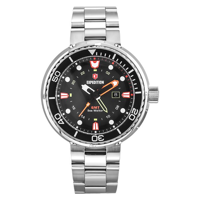 Expedition E 6727 MD BTBSL Man Black Dial Stainless Steel
